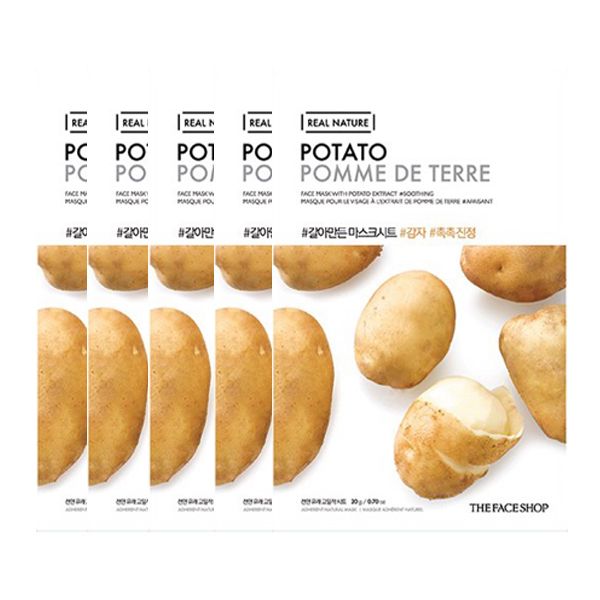  Mặt nạ giấy cung cấp ẩm và dưỡng sáng THEFACESHOP THEFACESHOP POTATO (5 sheets) 