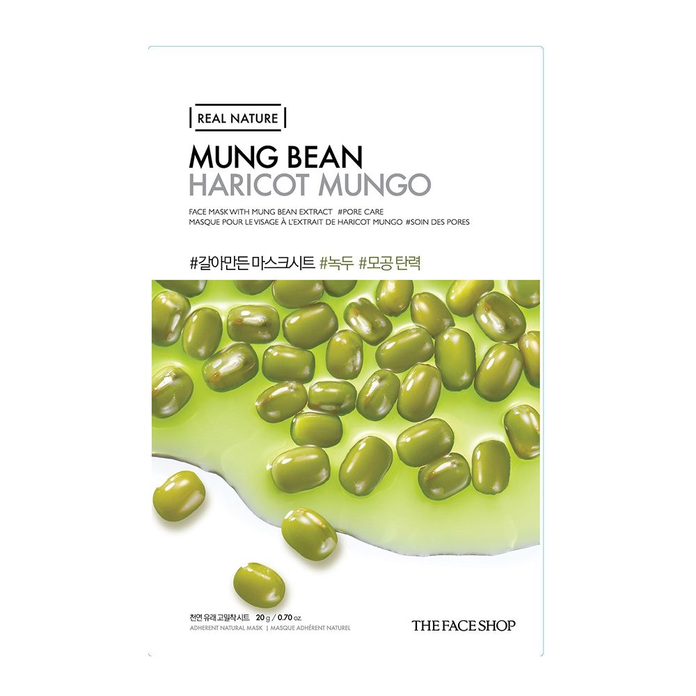  Mặt Nạ Thanh Lọc Dưỡng Ẩm Da THEFACESHOP REAL NATURE MUNG BEAN (GZ) 