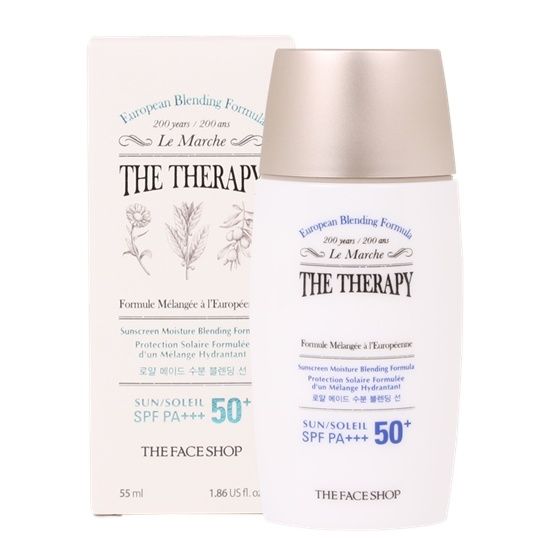  Kem Chống Nắng Dạng Sữa THE THERAPY SUNSCREEN MOISTURE BLENDING FORMULA SPF50 PA+++ 55ML 