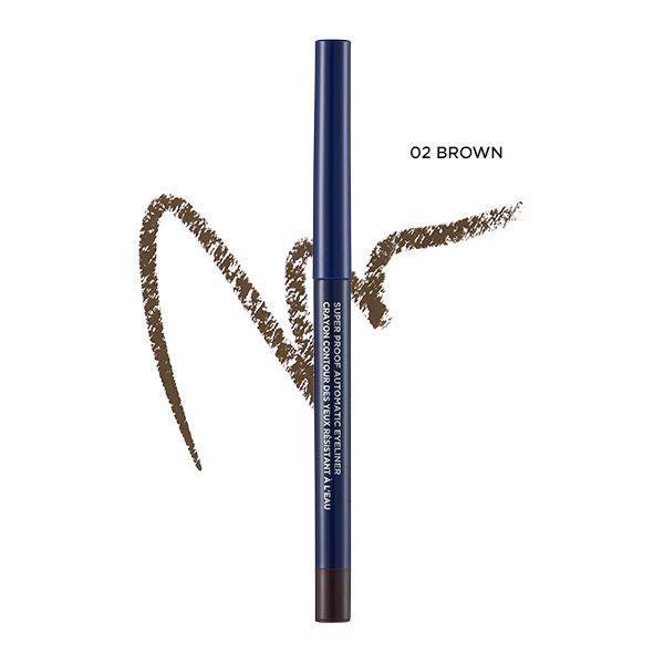  Viền mắt THEFACESHOP SUPER PROOF AUTOMATIC EYELINER 02 BROWN 