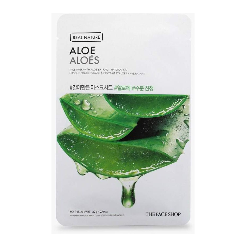  Mặt Nạ Giấy Cung Cấp Nước THEFACESHOP REAL NATURE ALOE 20g 