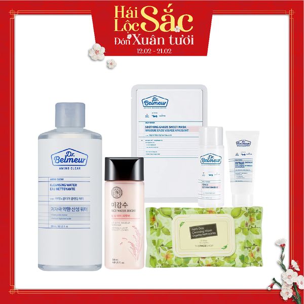  Combo Tẩy Trang Sạch Sâu, Làm Sáng Da HERB DAY CLEANSING TISSUE (4pc) 