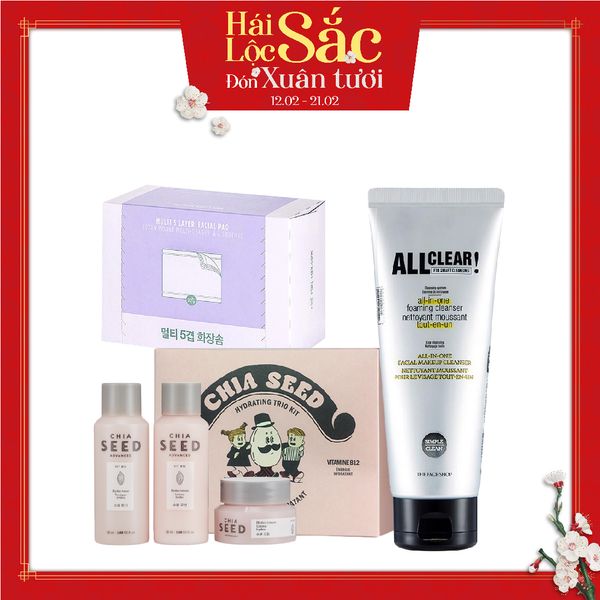  Combo Dưỡng Da & Sữa Rửa Mặt Làm Sạch Đa Năng ALL CLEAR ALL IN-ONE FOAMING CLEANSER 