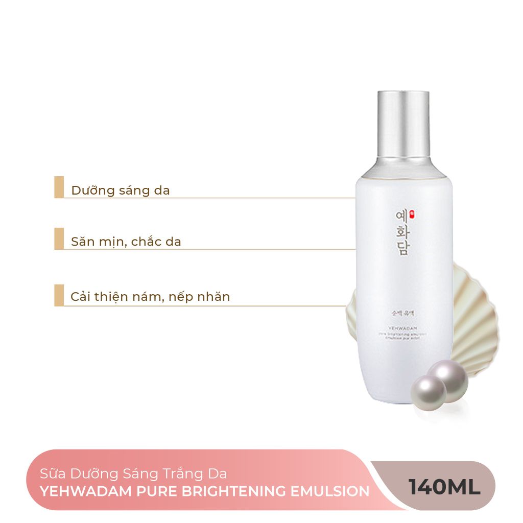  Sữa Dưỡng Sáng Trắng Da YEHWADAM PURE BRIGHTENING EMULSION 140ml 