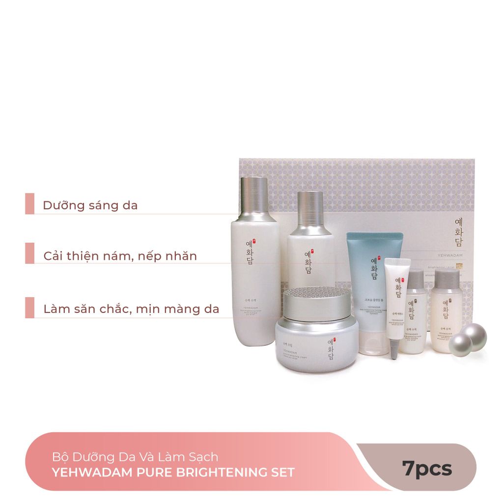  Bộ Dưỡng Sáng Trắng Da YEHWADAM PURE BRIGHTENING SET (7pc) 