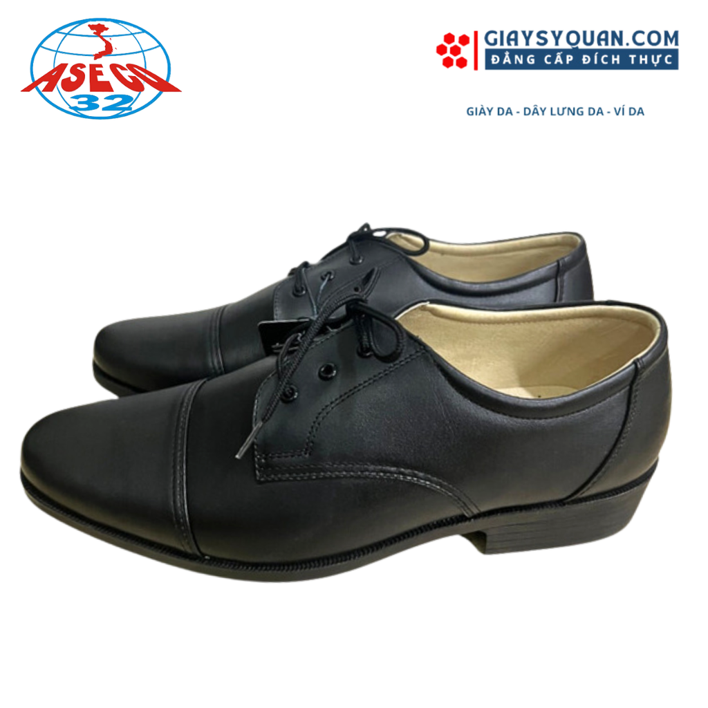 Giày Da Nam Aseco 32 Cột Dây Mã 05M Chất Liệu Chắc Chắn Kiểu Dáng Thời Trang