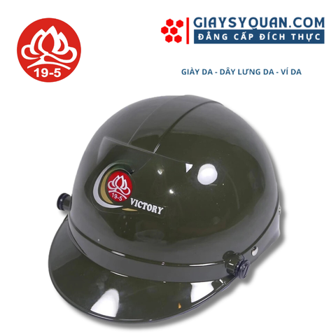 Mũ (Nón) Bảo Hiểm Xanh HCKT - Không Kính Hàng Chính Hãng Cao Cấp