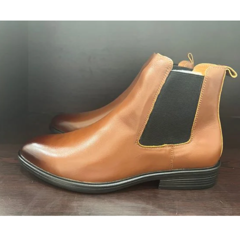 Giày bốt nam da bò mã c22 hiện đại - Giày nam chelsea boots cổ cao dạo phố mẫu mới