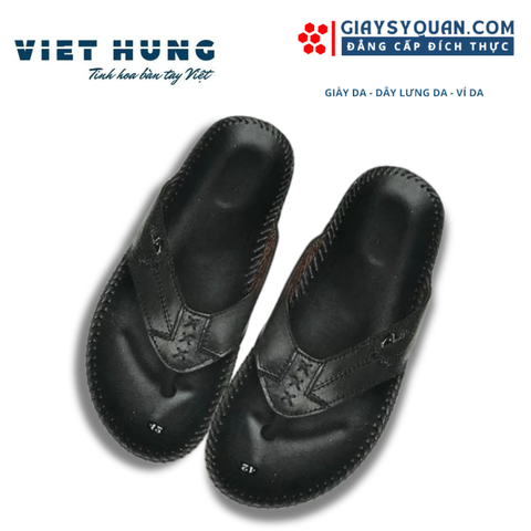 Dép Kẹp/Xỏ Ngón Nam Mã Dep108 Chất Liệu Da Cao Cấp Đế Và Quai Khâu Thủ Công Chắc Chắn