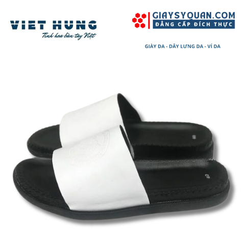 Dép Da Nam Quai Ngang Mã 107 Thiết Kế Trẻ Trung Thời Trang