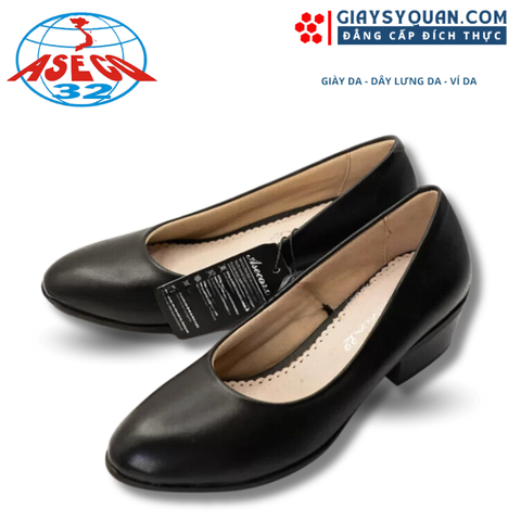 Giày Công Sở Nữ, Giày Đồng Phục Nhân Viên Nữ 933 Đế Cao 4cm