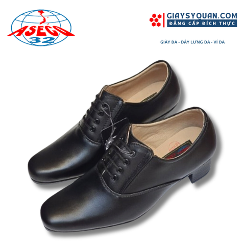Giày Da Nữ Cao 5cm Aseco 32 Mã 607 (Giày Quân Đội Nữ)
