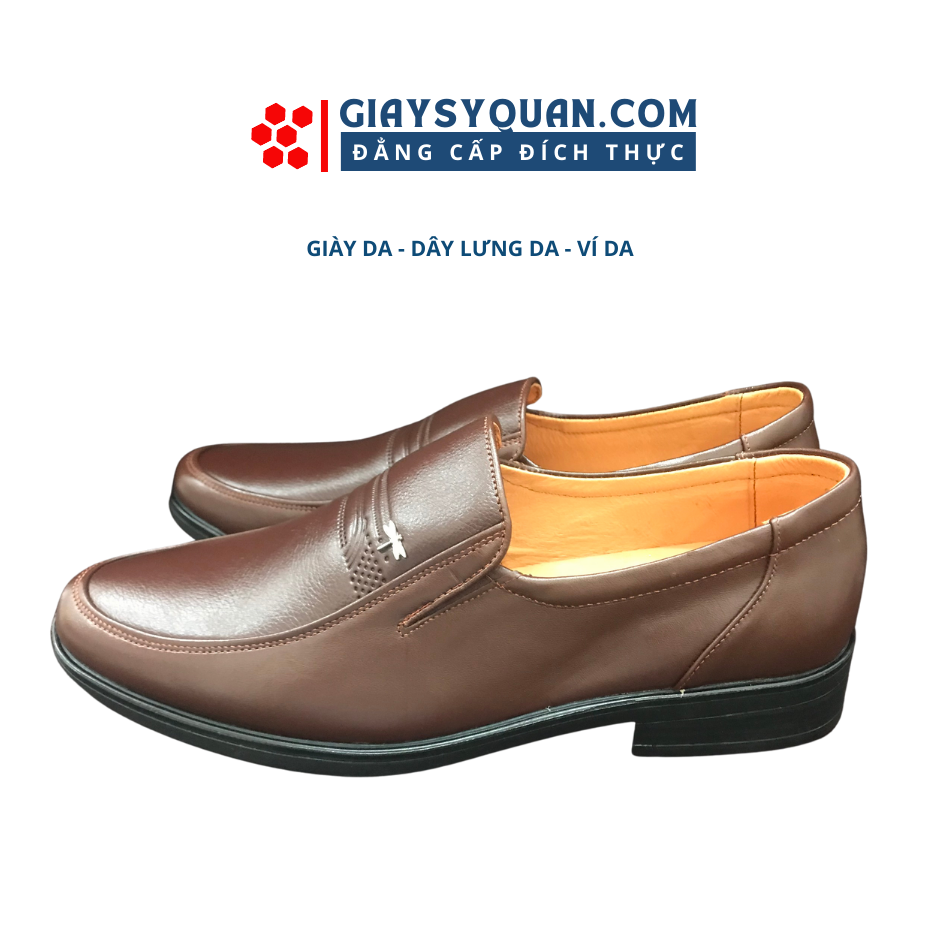 Giày Da Nam Trung Niên Da Bò Nguyên Tấm G52 Giày Da Nam Cao Cấp Có Hộp Làm Quà Tặng Size 38-43