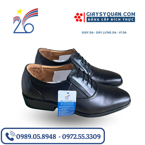 GIÀY SĨ QUAN CÔNG TY 26 G20-02 (KIỂU GIÀY QUÂN ĐỘI CẤP TƯỚNG ĐẾ VÀNG)