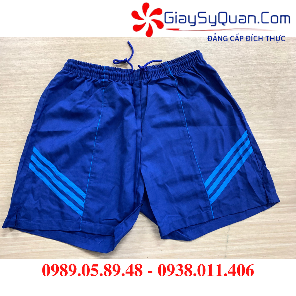 QUẦN ĐÙI BỘ ĐỘI COTTON XANH DƯƠNG