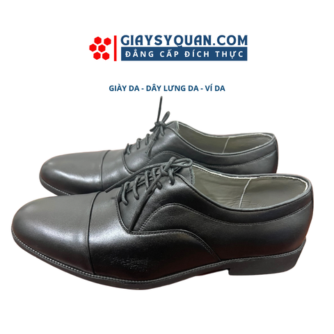 Giày Buộc Dây OXFORD Da Bò Thật 362 ĐEN