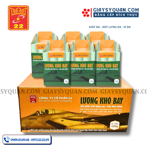 Lương Khô Bay Thành Phần Tự Nhiên Dinh Giá Trị Dinh Dưỡng Cao - 1 Thùng