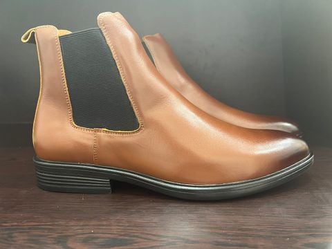 Giày bốt nam da bò mã c22 hiện đại - Giày nam chelsea boots cổ cao dạo phố mẫu mới