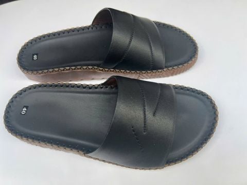 Dép Nam Da Bò Cao Cấp Quai Ngang QD1