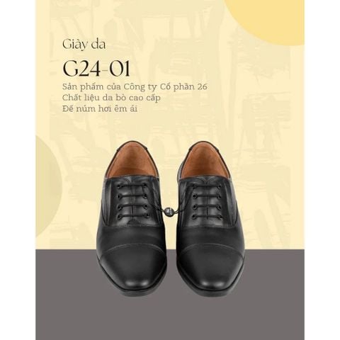 Giày Da G24-01 Chính Hãng Công ty Cổ phần 26 - Kiểu Giày Tây Mũi Nhọn Công Sở