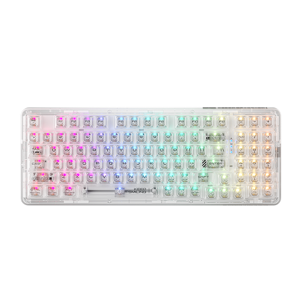Bàn phím cơ không dây - Machenike K500F-B94W Tri-Mode RGB
