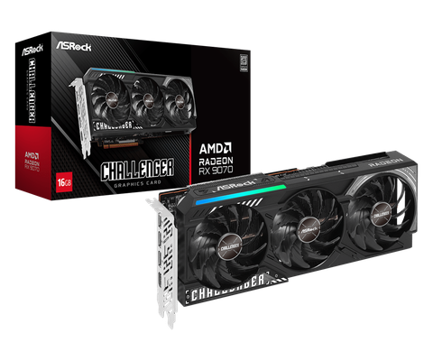 Card Màn Hình - Asrock Radeon RX 9070 Challenger 16GB GDDR6