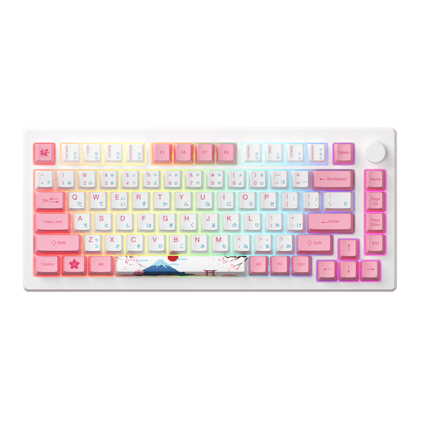 Bàn Phím Cơ Không Dây - AKKO MOD007B-HE PC Tokyo / Sakura Pink Magnetic Switch