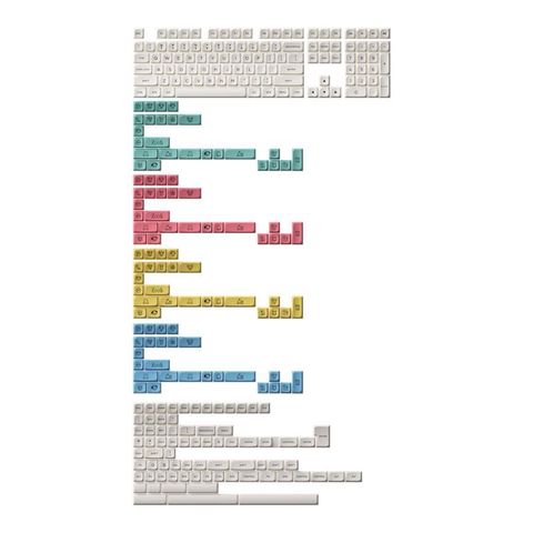 AKKO Keycap Set – Cream ( PBT Double-Shot / MDA profile / 282 nút)