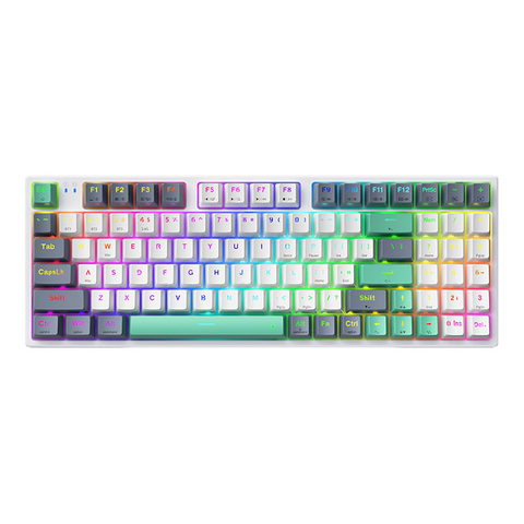 Bàn Phím Không Dây - Machenike K500 Pro-B94W / Tri-mode / RGB