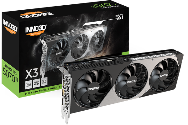 Card Màn Hình - INNO3D GeForce RTX™ 5070 Ti X3 16G
