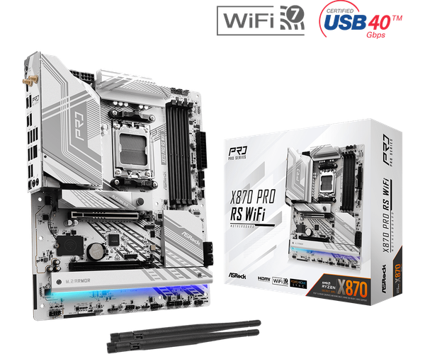 Mainboard ASROCK X870 PRO RS WIFI (AMD X870 / Socket AM5 / ATX / RAM DDR5)