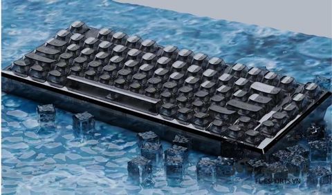 Bàn Phím Cơ Không Dây - FL-Esport Q75 SAM Black 3 Mode / Type C / BT / 2.4Ghz / Trong Suốt