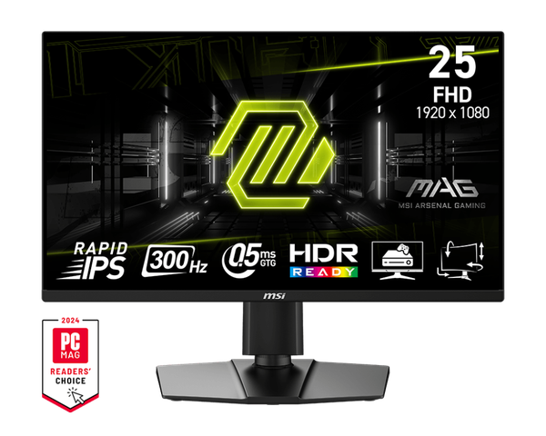 Màn Hình Máy Tính - MSI MAG 255PXF 24.5 Inch / FHD / Rapid IPS / 300Hz / 0.5ms