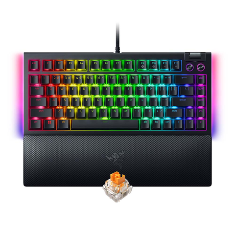 Bàn Phím Cơ Có Dây - Razer BlackWidow V4 75% RGB | Hotswap | Switch Orange
