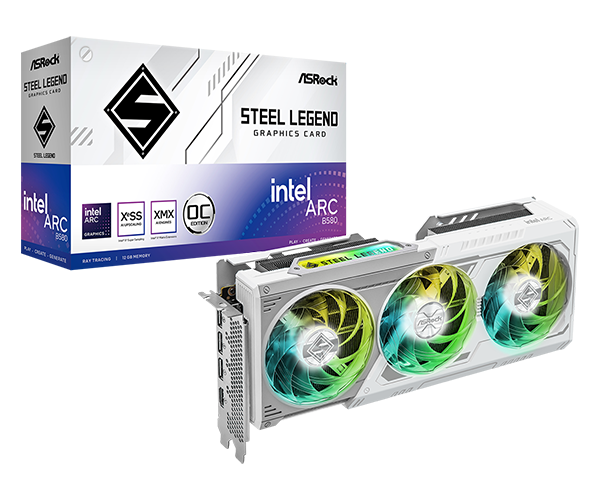 Card Màn Hình - ASRock Intel Arc B580 Steel Legend OC 12GB GDDR6