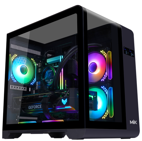 Case máy tính - MIK Barbatos M | Đen | Trắng