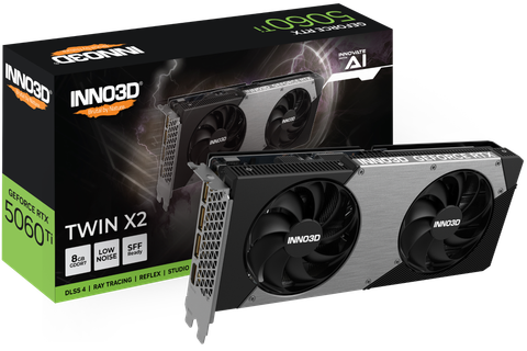 Card Màn Hình - INNO3D GeForce RTX™ 5060 Ti 8GB TWIN X2