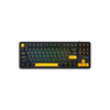 Bàn Phím Cơ Không Dây- AULA F87 Black Orange / 3 Mode / Grey Wood V3 Switch