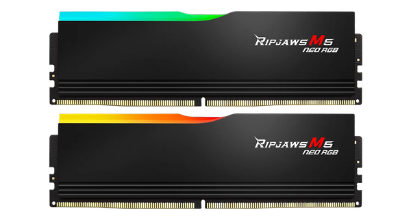 Ram Máy Tính - GSKILL Ripjaws M5 Neo RGB 32Gb (16Gbx2) DDR5 6000Mhz (EXPO) F5-6000J3648D16GX2-RM5NRK