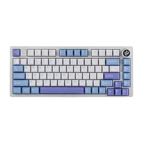 Bàn Phím Cơ Có Dây - Leobog Hi75 White Blue