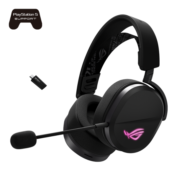 Tai Nghe Không Dây - Asus ROG Pelta Đen / 3-modes / RGB