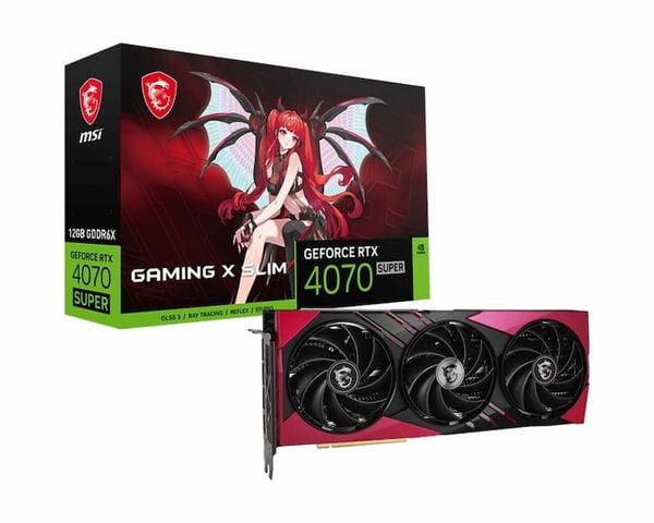 Card Màn Hình - VGA MSI GeForce RTX 4070 SUPER 12G GAMING X SLIM MLG