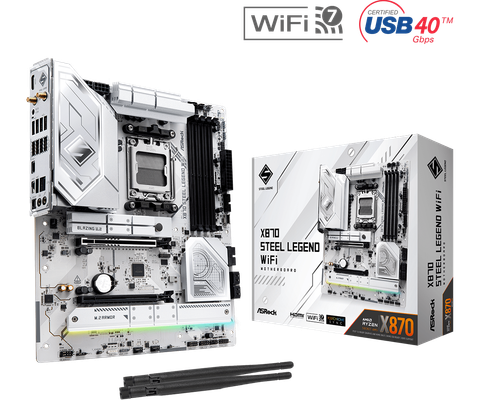 Mainboard ASROCK X870 STEEL LEGEND WIFI (AMD X870 / Socket AM5 / ATX / DDR5)