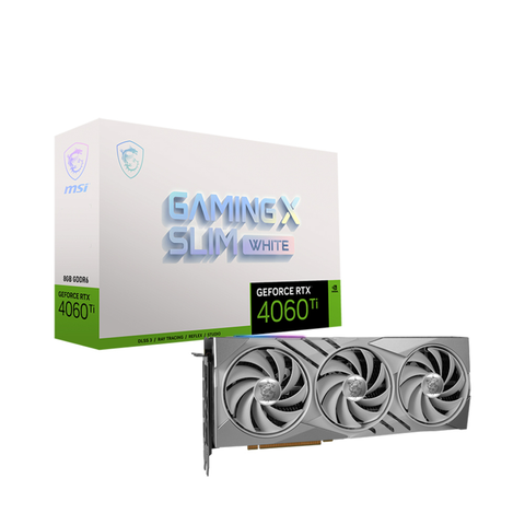 Card màn hình - MSI GeForce RTX 4060 Ti GAMING X SLIM WHITE 16G