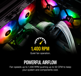 Bộ Fan Corsair iCUE SP120 RGB ELITE Performance 120mm + Lighting Node CORE ( 3 Fan )