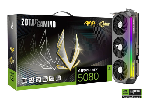 Card Màn Hình - ZOTAC GAMING GeForce RTX 5080 AMP Extreme INFINITY 16GB GDDR7