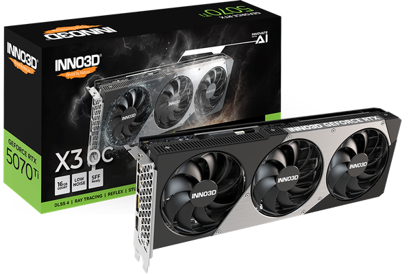 Card Màn Hình - INNO3D GeForce RTX™ 5070 Ti X3 OC 16G