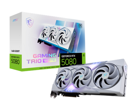 Card Màn Hình - MSI GeForce RTX™ 5080 16G GAMING TRIO OC WHITE