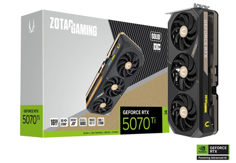 Card Màn Hình - Zotac Gaming GeForce RTX 5070 Ti SOLID OC