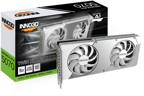 Card Màn Hình - INNO3D GeForce RTX™ 5070 TWIN X2 OC WHITE
